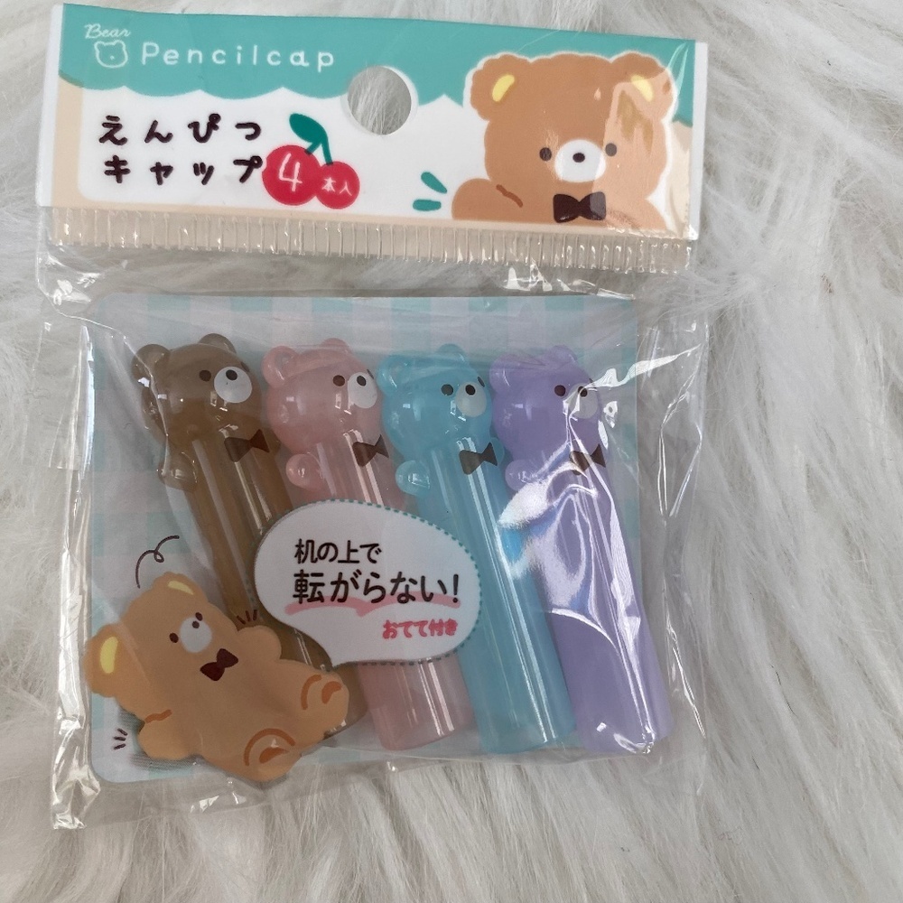 Bear Pencil Cap. Multicolor
